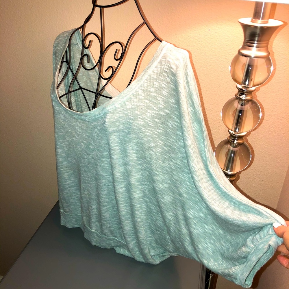 Splendid light blue/green light-weight sweater